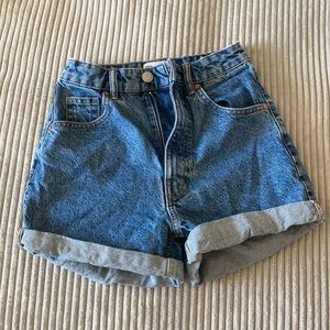 Zara High Waisted Mom Shorts